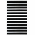 Guarnizioni a spazzola per porte autoadesive 100 cm argento - Set 12 pz