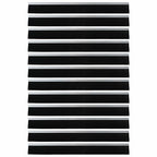 Spazzole per porte autoadesive 12 pz Argento 100 cm