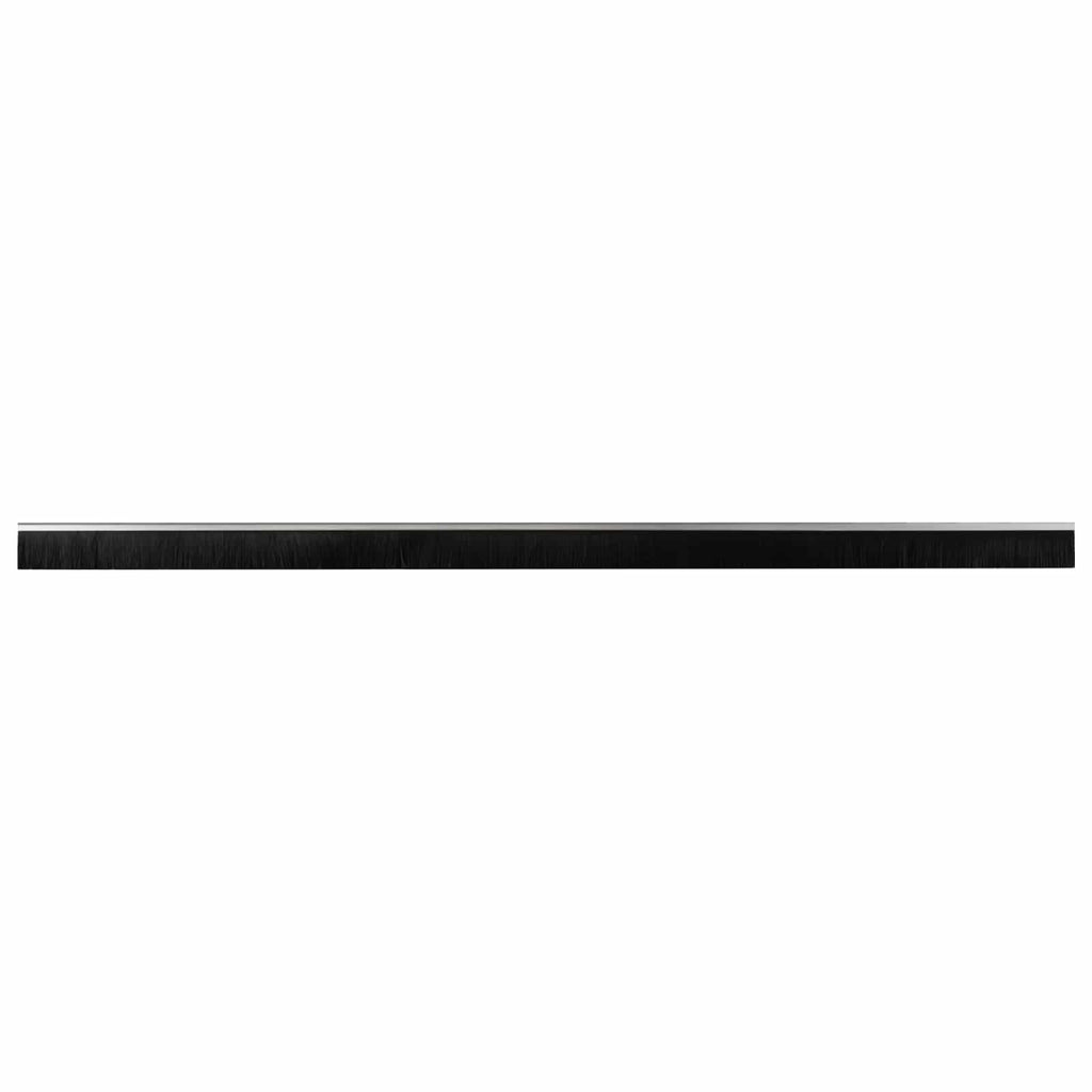 Guarnizioni a spazzola autoadesive per porte in alluminio 100 cm Argento - Set 2 pezzi