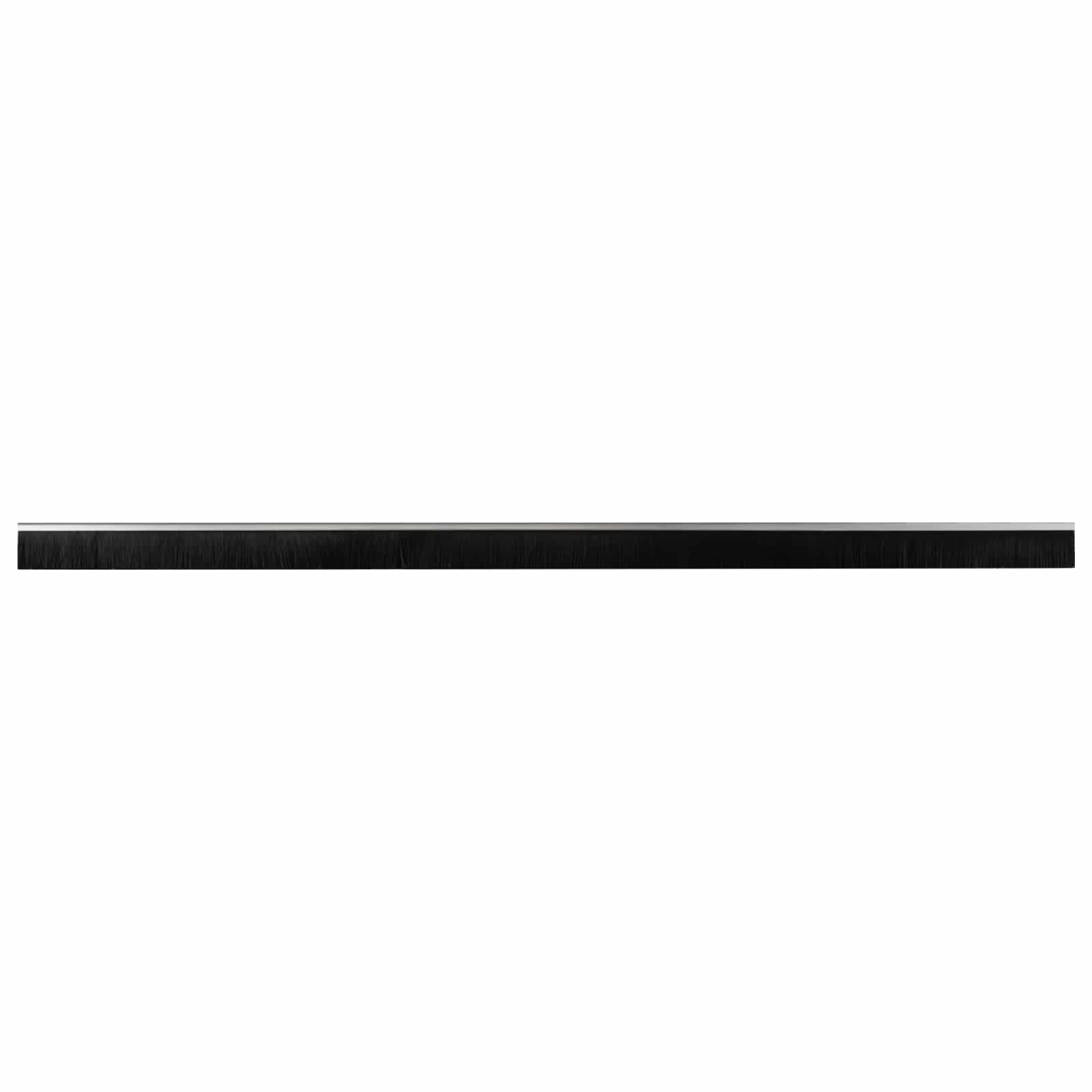 Guarnizioni a spazzola autoadesive per porte in alluminio 100 cm Argento - Set 2 pezzi