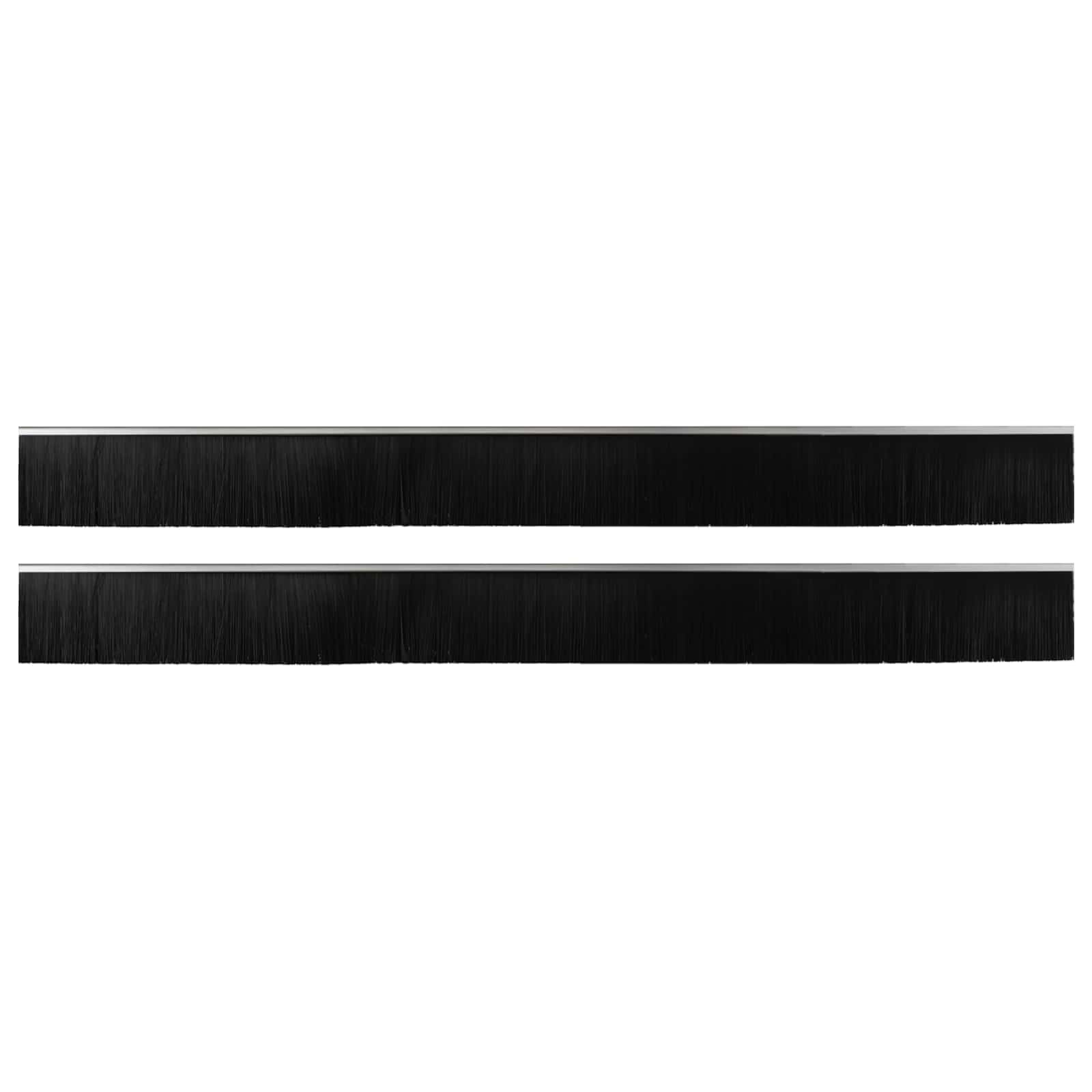 Spazzole per porte autoadesive 2 pz Argento 100 cm