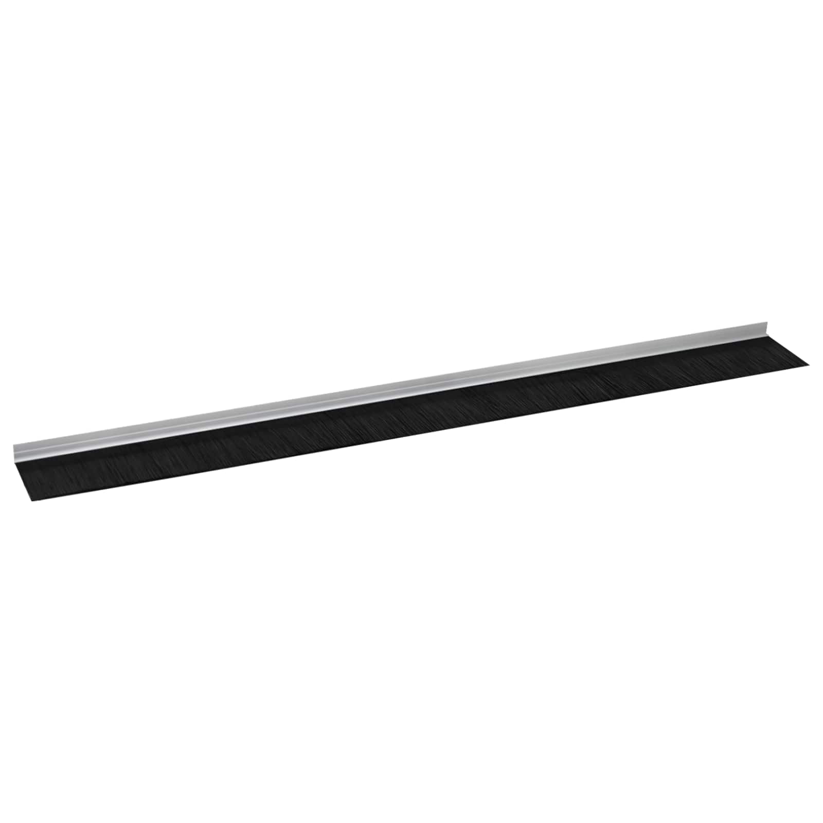 Guarnizioni a spazzola autoadesive per porte in alluminio argento 100 cm - 2 pezzi