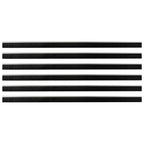 Spazzole per porte autoadesive 6 pcs Argento 100 cm