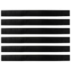 Guarnizioni a spazzola adesive per porte in alluminio argento 100 cm (6 pezzi)