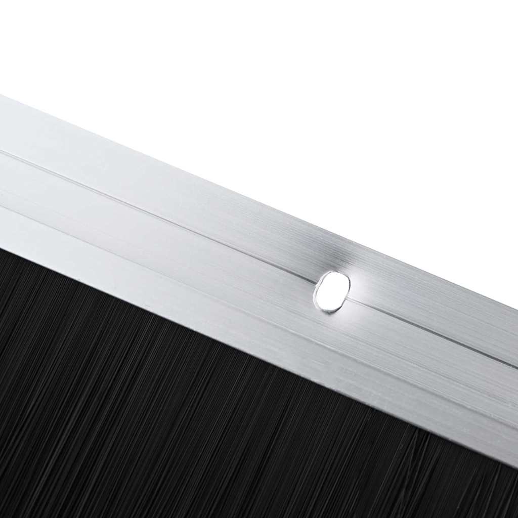 Guarnizioni a spazzola per porte a vite 6 pezzi Argento 100 cm
