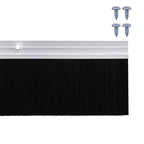 Guarnizione per porta a spazzola 100 cm argento - Set 6 pezzi