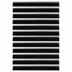 Guarnizione a spazzola per porta a vite 100 cm argento - Set 12 pezzi
