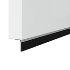 Spazzole per porte a vite 2 pezzi Argento 100 cm