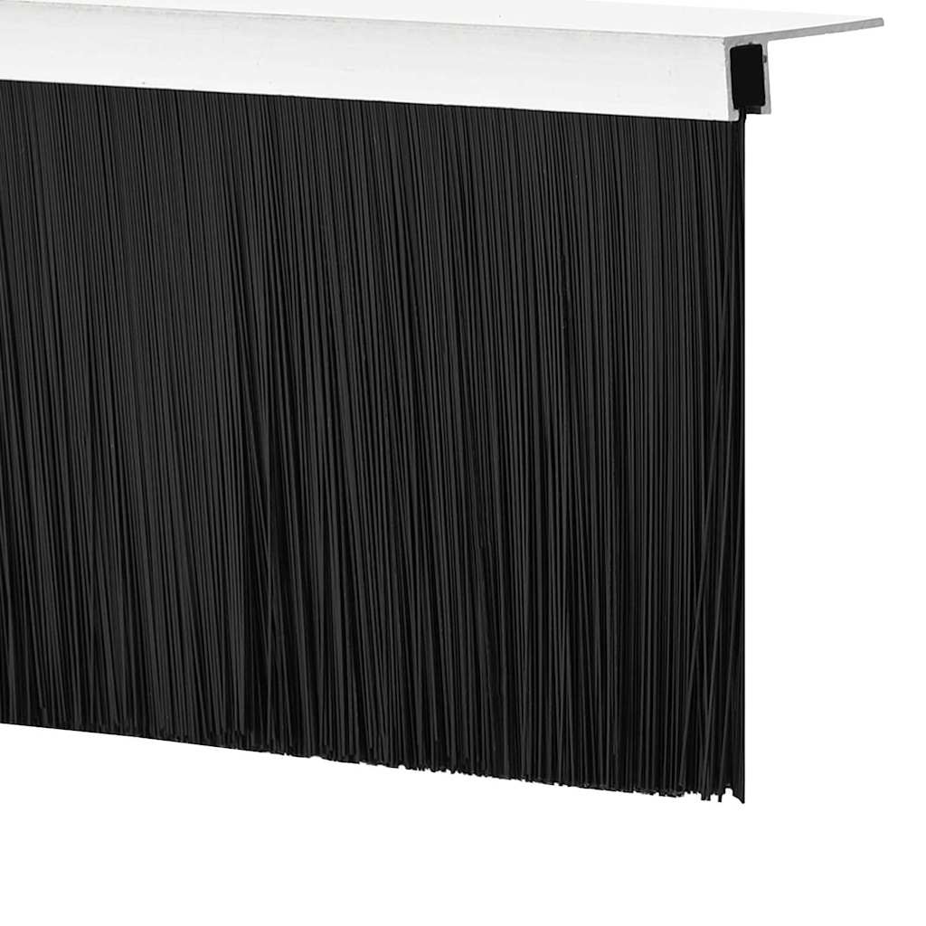 Spazzole per porte a vite 2 pezzi Argento 100 cm