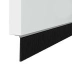 Spazzole per porte a vite 2 pz Argento 100 cm