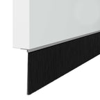 Spazzole per porte a vite 2 pz Argento 100 cm