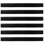 Spazzole per porte a vite 6 pcs Argento 100 cm