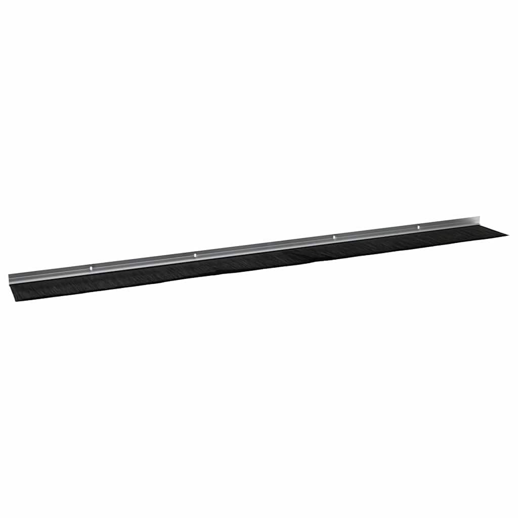 Spazzole per porte a vite 6 pezzi Argento 100 cm