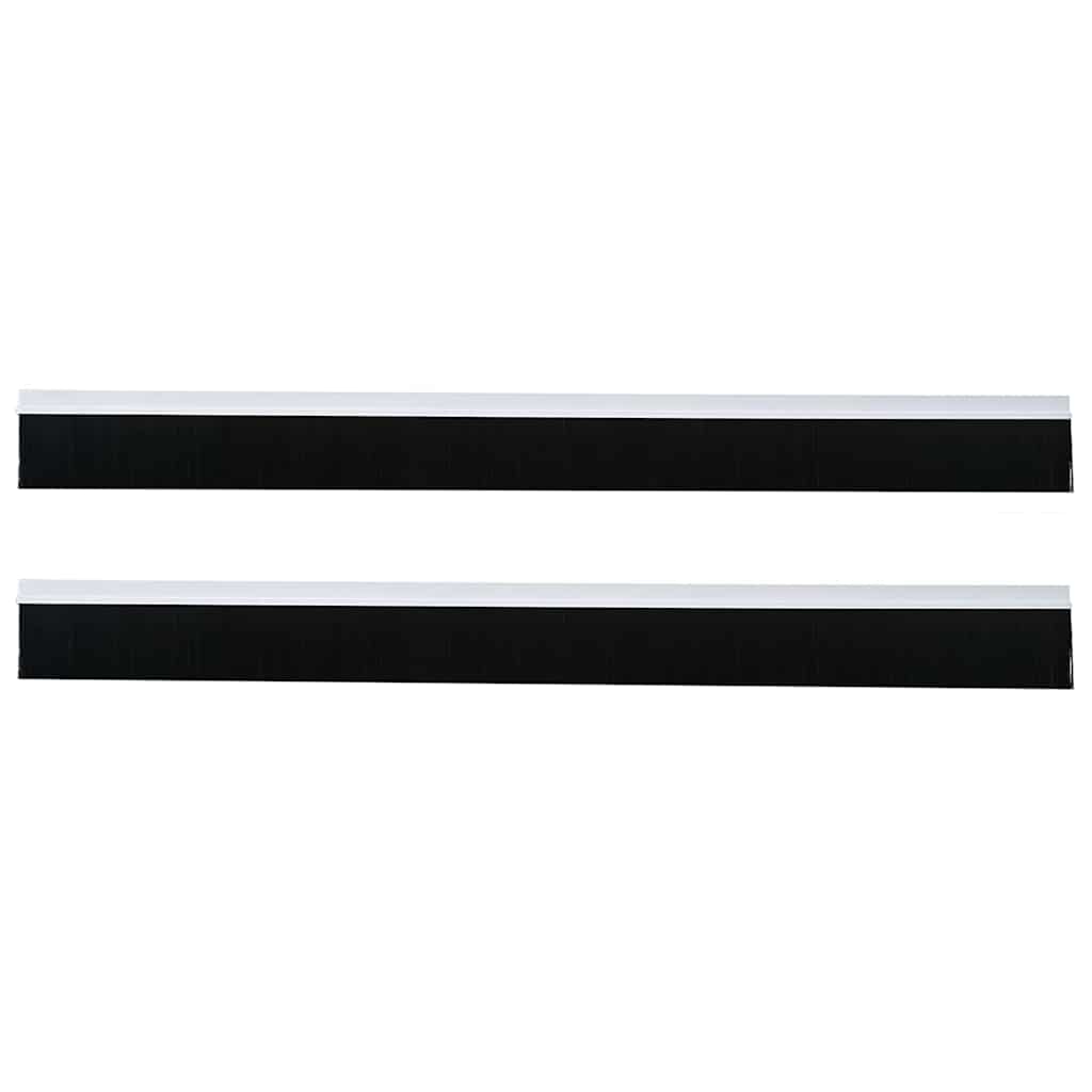 Spazzole per porte autoadesive bianche 100 cm - Set 2 pezzi