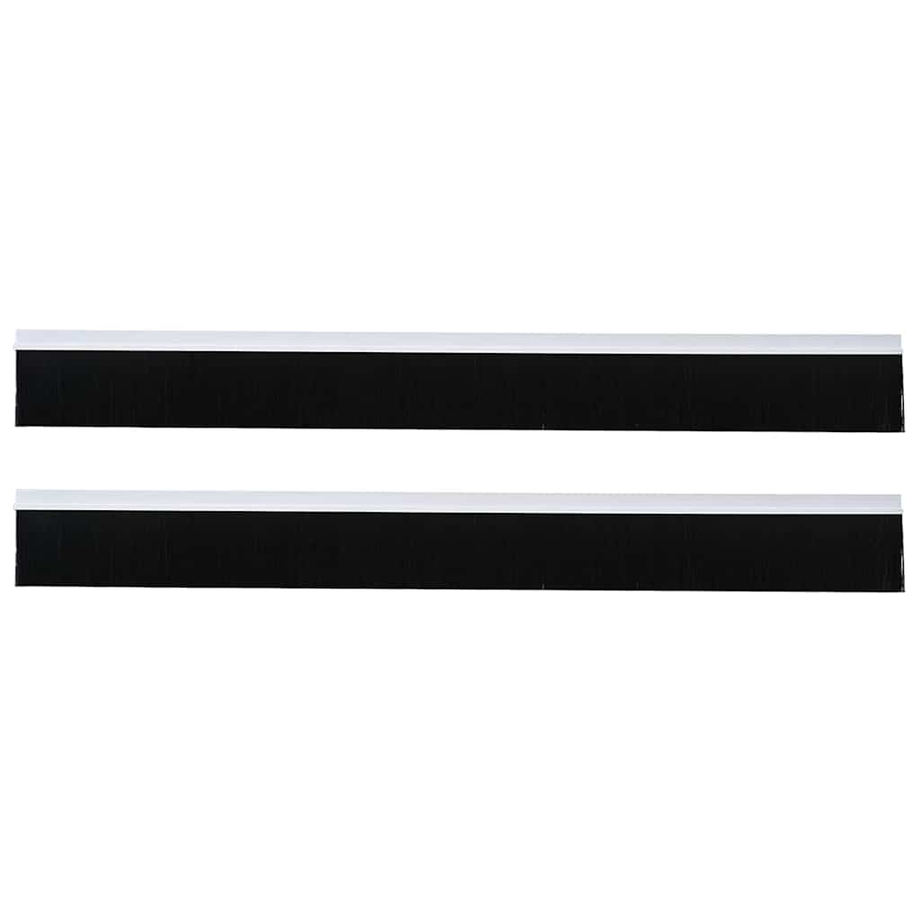 Guarnizione a spazzola per porta autoadesiva 100 cm bianco (confezione 2 pcs)