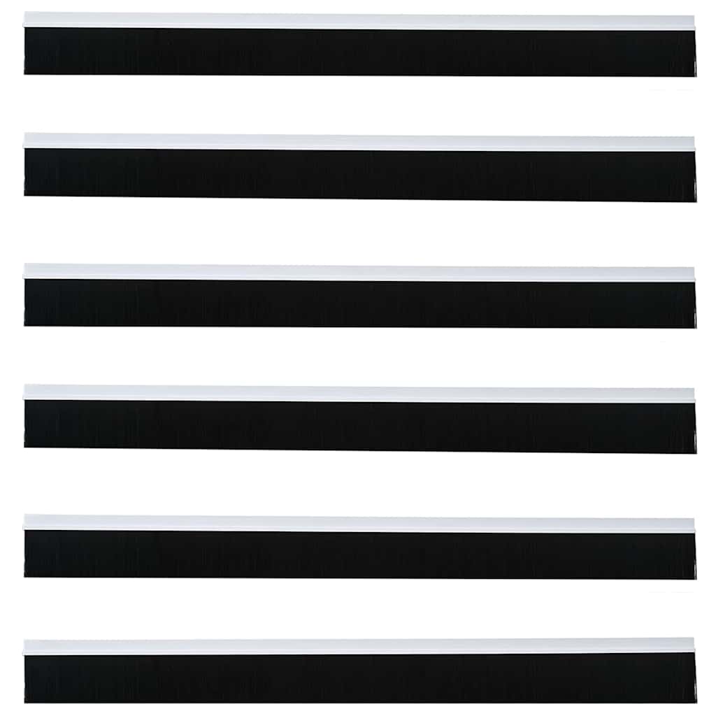 Spazzole per porte autoadesive 6 pz Bianco 100 cm