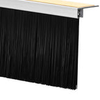 Spazzole per porte autoadesive 2 pcs Bianco 100 cm