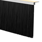 Spazzole per porte autoadesive 2 pz Bianco 100 cm - Lega alluminio