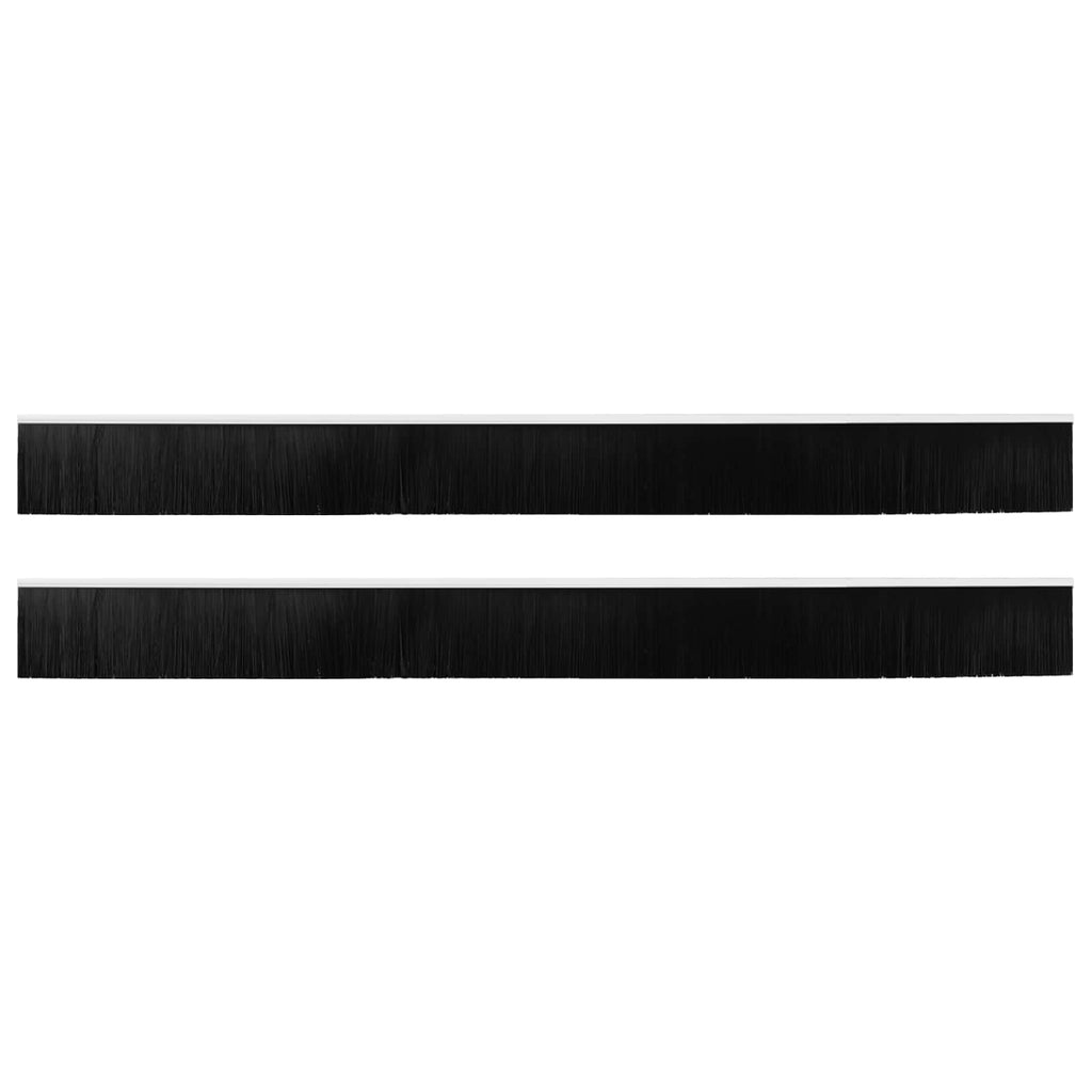 Spazzole per porte autoadesive 2 pz Bianco 100 cm - Lega alluminio