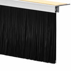 Guarnizione a spazzola autoadesiva per porta 100 cm Bianco (confezione 6 pz)