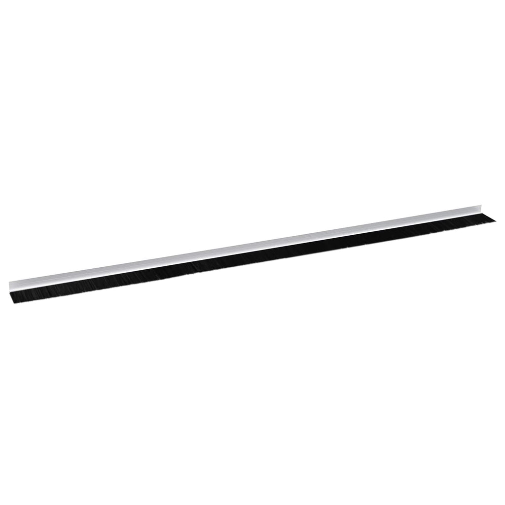 Guarnizione a spazzola autoadesiva per porte in alluminio 100 cm bianco (12 pezzi)