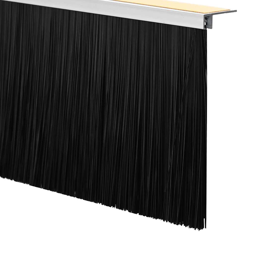 Spazzole per porte autoadesive 12 pz Bianco 100 cm - Lega di alluminio