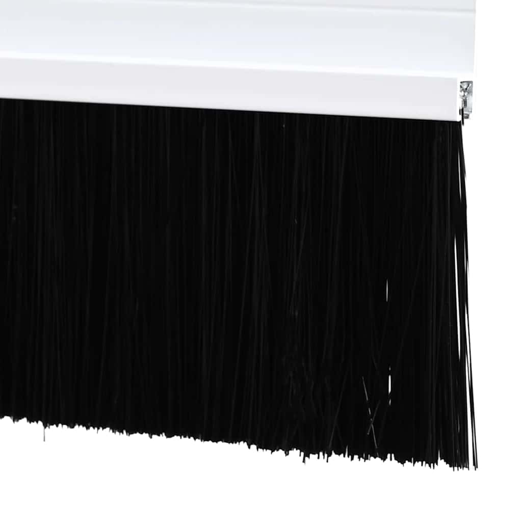 Guarnizione a spazzola per porta a vite 100 cm lega di alluminio bianco (2 pezzi)