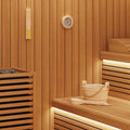 Set Accessori per Sauna 4 Pezzi Legno Pino e Canapa Marrone