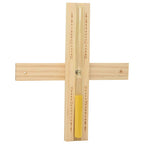 Set Accessori per Sauna 4 Pezzi Legno Pino e Canapa Marrone