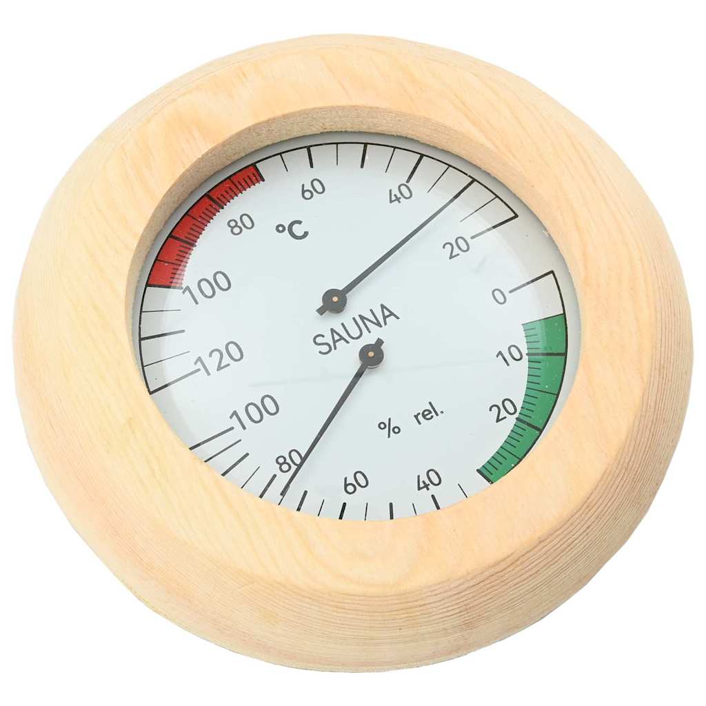 Set Accessori per Sauna 4 Pezzi Legno Pino e Canapa Marrone