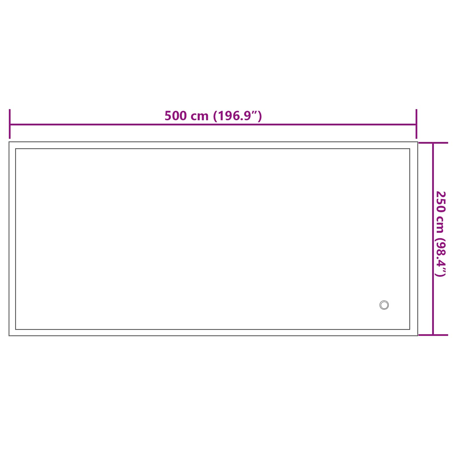 Cuscino invernale per piscina blu 460 x 230 x 160 cm PVC