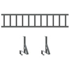 Guardia per neve sul tetto in acciaio Antracite 100 x 29,5 x 34,5 cm