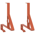 Supporto per guardia della neve 2 pezzi rosso 29,5 x 3 x 34,5 cm