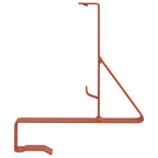 Supporto per guardia della neve 12 pezzi acciaio rosso 29,5 x 3 x 34,5 cm