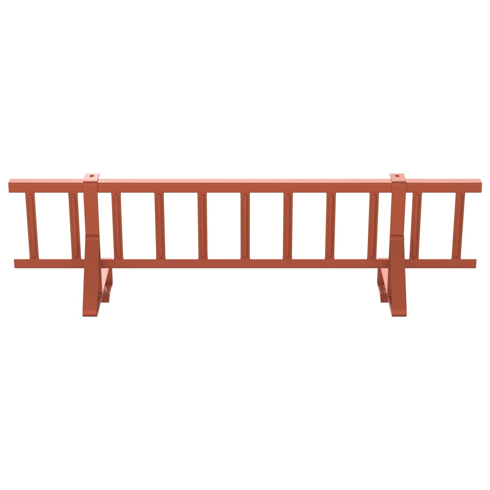 Guardia per neve sul tetto Rosso 300 x 29,5 x 34,5 cm Acciaio