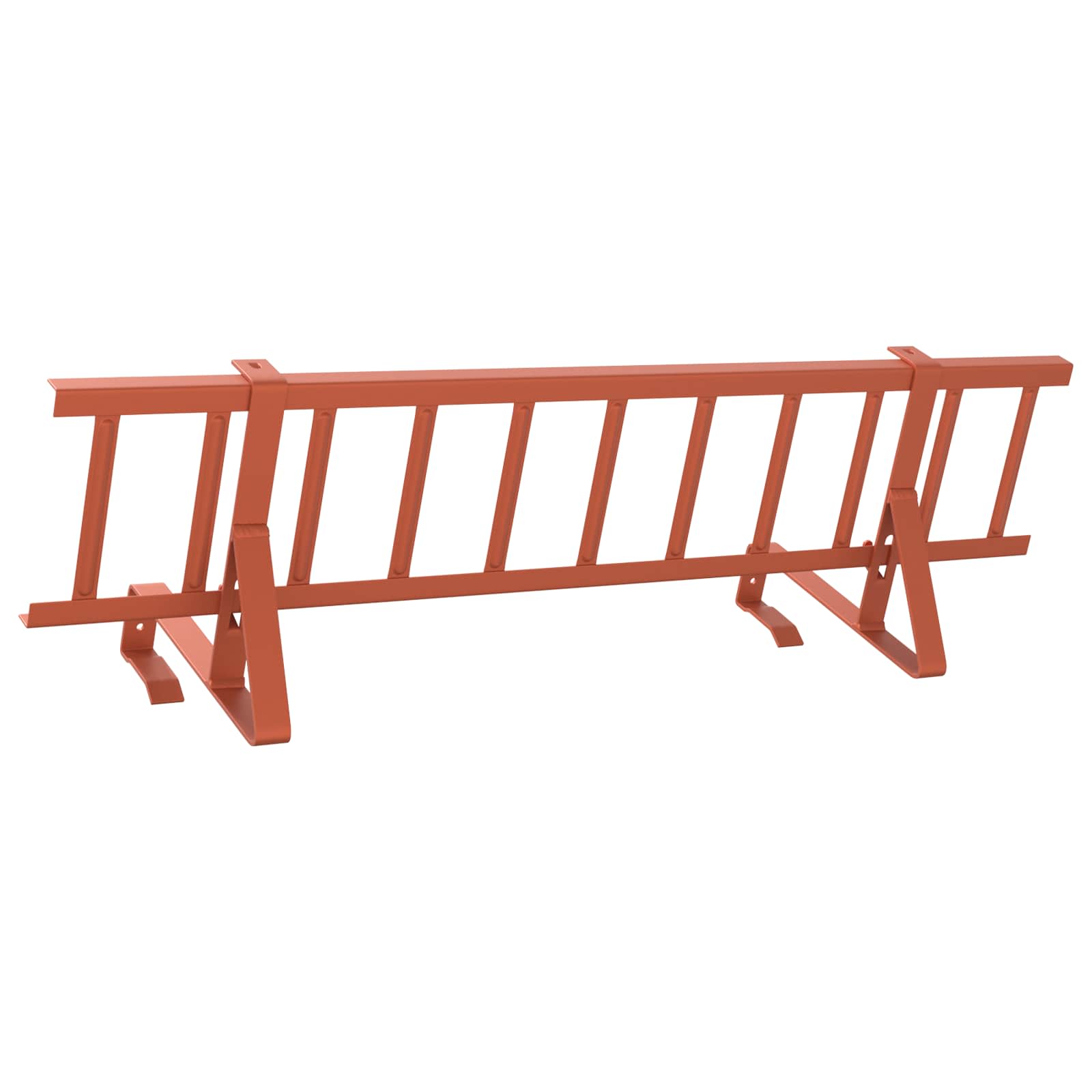 Guardia per neve sul tetto rosso 800 x 29,5 x 34,5 cm acciaio
