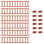 Guardia per neve sul tetto Rosso 600 x 2,5 x 20 cm Acciaio