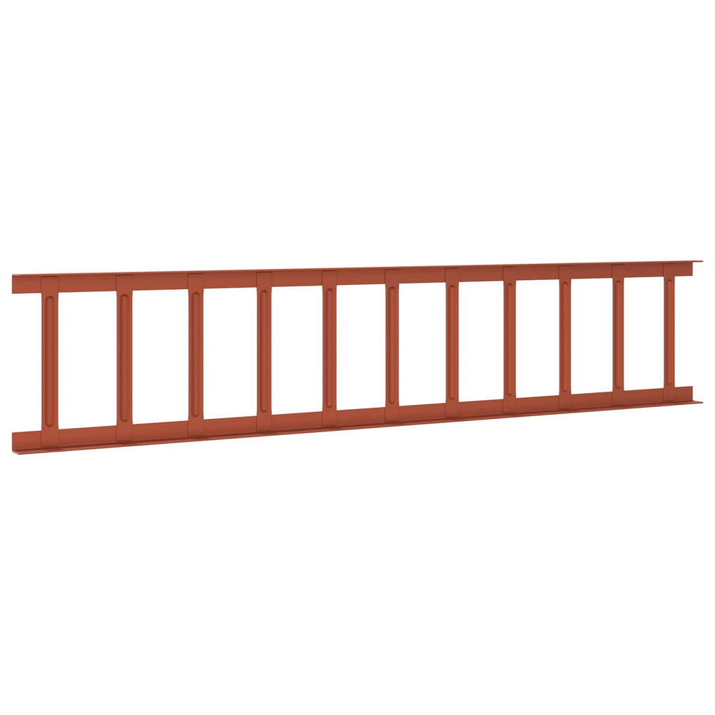 Guardia per neve sul tetto rosso 1200 x 2,5 x 20 cm acciaio