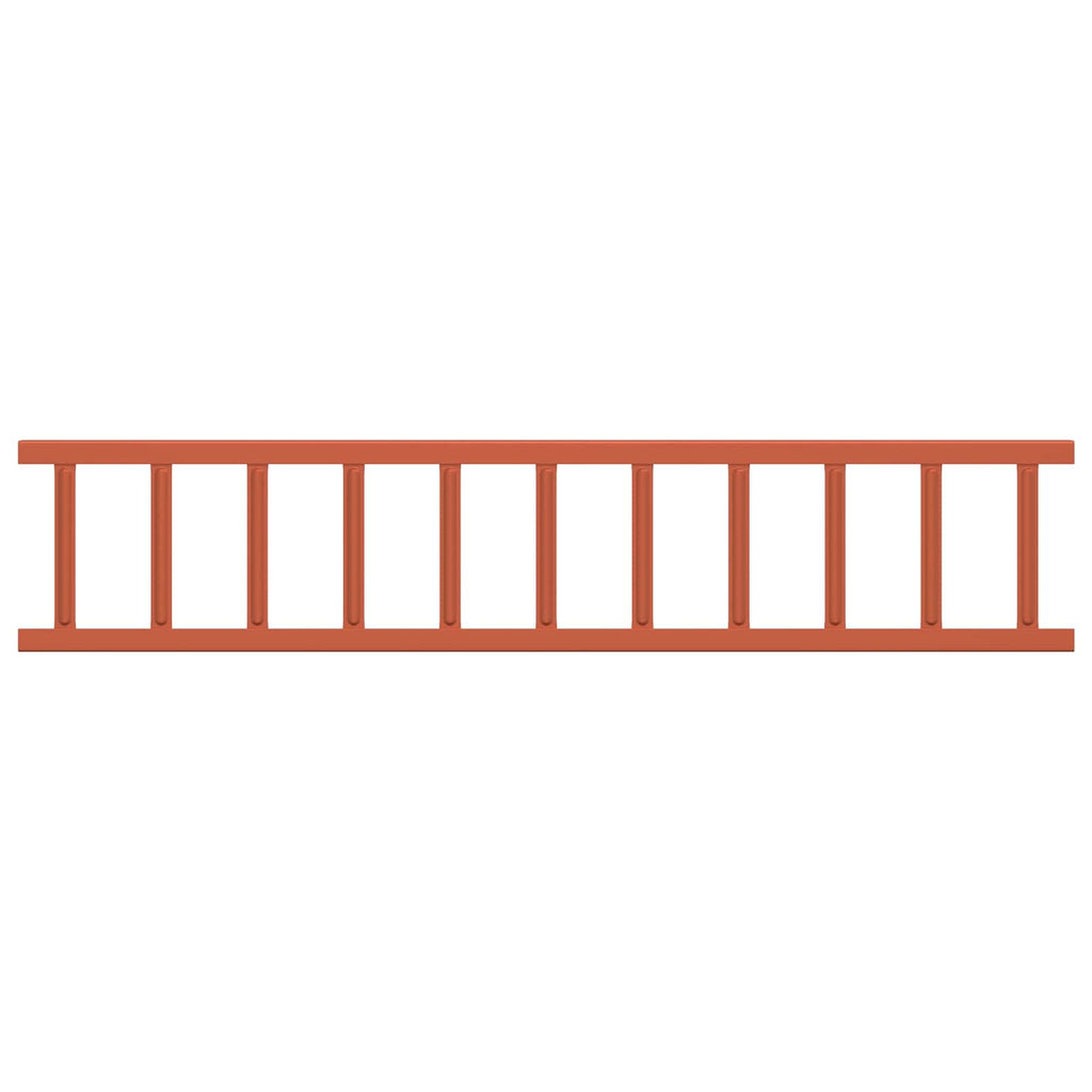 Guardia per neve sul tetto rosso 1200 x 2,5 x 20 cm acciaio