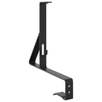Supporto per guardia della neve in acciaio 29,5 x 3 x 34,5 cm nero