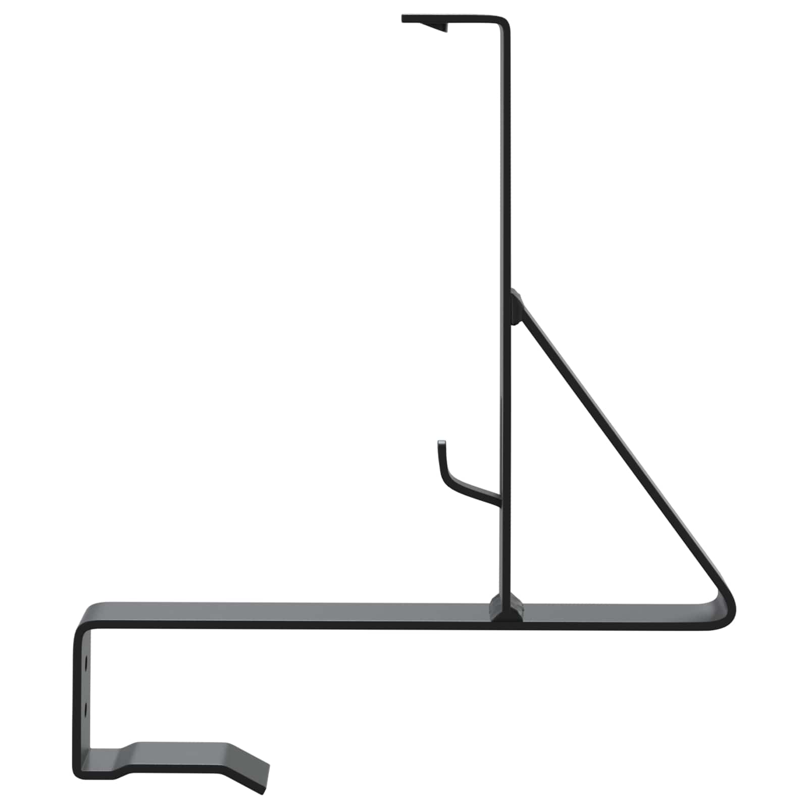 Supporto per guardia della neve in acciaio 29,5 x 3 x 34,5 cm nero
