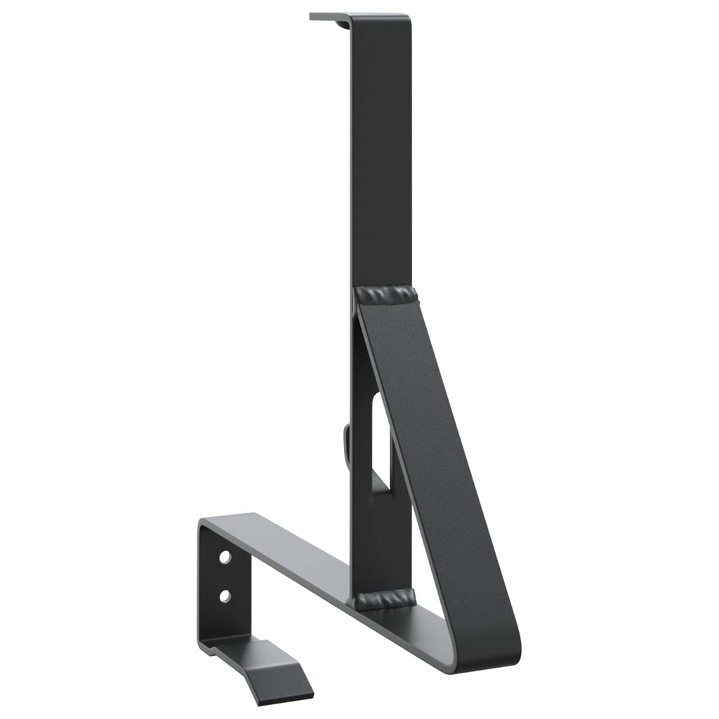 Supporto per guardia della neve 2 pezzi Nero 29,5 x 3 x 34,5 cm