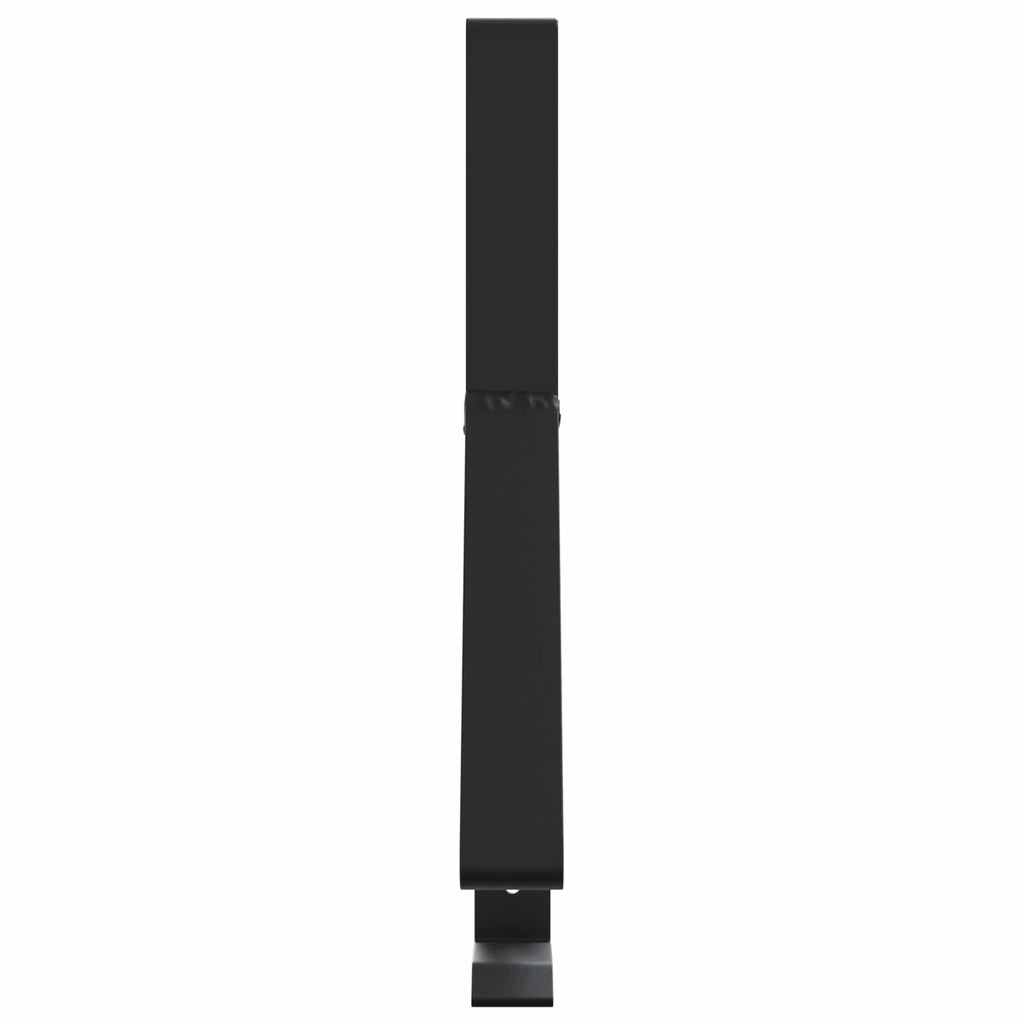 Supporto per guardia della neve 2 pezzi Nero 29,5 x 3 x 34,5 cm