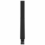 Supporto per guardia della neve 6 pezzi - Acciaio nero 29,5 x 3 x 34,5 cm