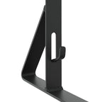 Supporto per guardia della neve in acciaio nero 29,5 x 3 x 34,5 cm - Set 12 pezzi
