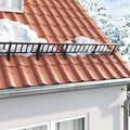 Supporto per guardia della neve in acciaio nero 29,5 x 3 x 34,5 cm - Set 12 pezzi