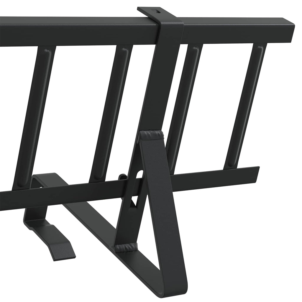 Guardia per neve sul tetto Nero 100 x 29,5 x 34,5 cm Acciaio
