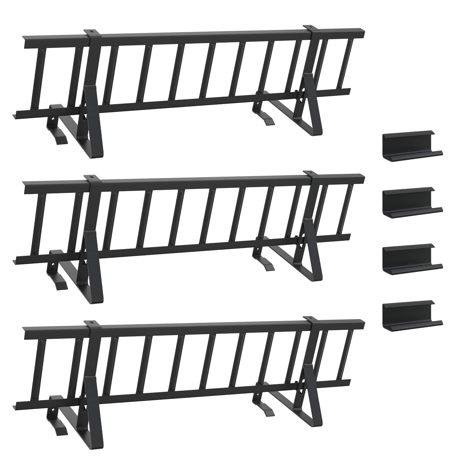 Guardia per neve sul tetto Nero 300 x 29,5 x 34,5 cm Acciaio