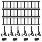 Guardia per neve sul tetto Nero 300 x 29,5 x 34,5 cm Acciaio