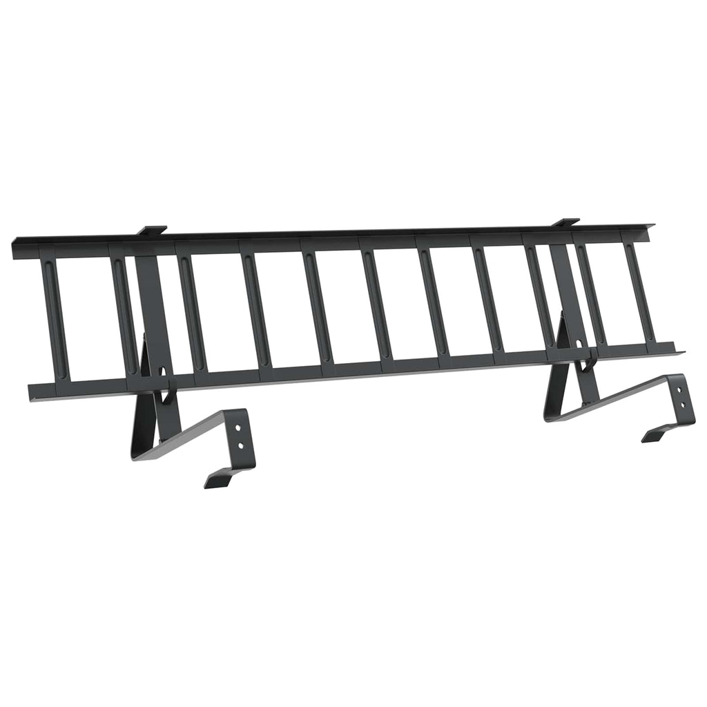 Guardia per neve sul tetto Nero 800 x 29,5 x 34,5 cm Acciaio